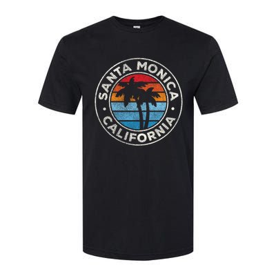 Santa Monica California Ca Vintage Graphic Retro 70s Great Gift Softstyle CVC T-Shirt