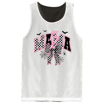 Spooky Mama Coquette Bow Halloween Mesh Reversible Basketball Jersey Tank