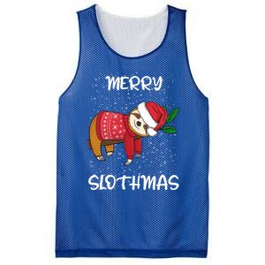 Sloth Merry Christmas Santa Sloth Merry Slothmas Funny Gift Mesh Reversible Basketball Jersey Tank