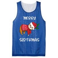 Sloth Merry Christmas Santa Sloth Merry Slothmas Funny Gift Mesh Reversible Basketball Jersey Tank