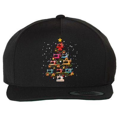 Sewing Machine Christmas Tree Christmas Ornament Wool Snapback Cap