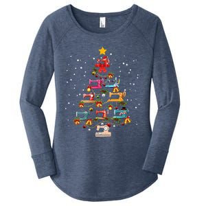 Sewing Machine Christmas Tree Christmas Ornament Women's Perfect Tri Tunic Long Sleeve Shirt