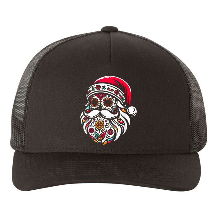 Santa Mexico Calavera Christmas Yupoong Adult 5-Panel Trucker Hat