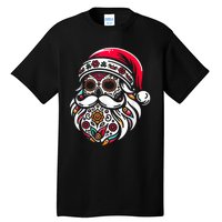 Santa Mexico Calavera Christmas Tall T-Shirt