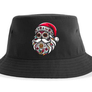 Santa Mexico Calavera Christmas Sustainable Bucket Hat