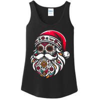 Santa Mexico Calavera Christmas Ladies Essential Tank