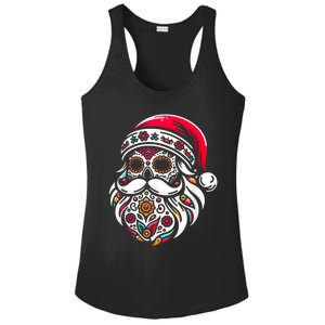 Santa Mexico Calavera Christmas Ladies PosiCharge Competitor Racerback Tank