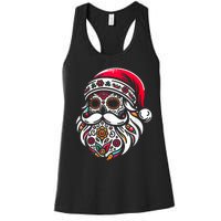 Santa Mexico Calavera Christmas Women's Racerback Tank