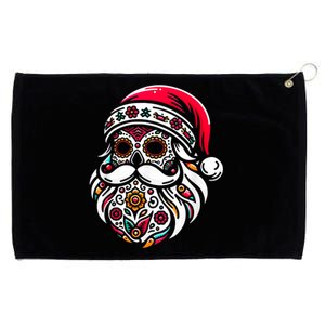 Santa Mexico Calavera Christmas Grommeted Golf Towel