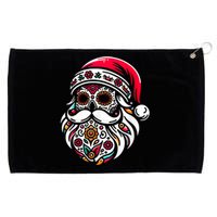 Santa Mexico Calavera Christmas Grommeted Golf Towel