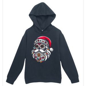 Santa Mexico Calavera Christmas Urban Pullover Hoodie