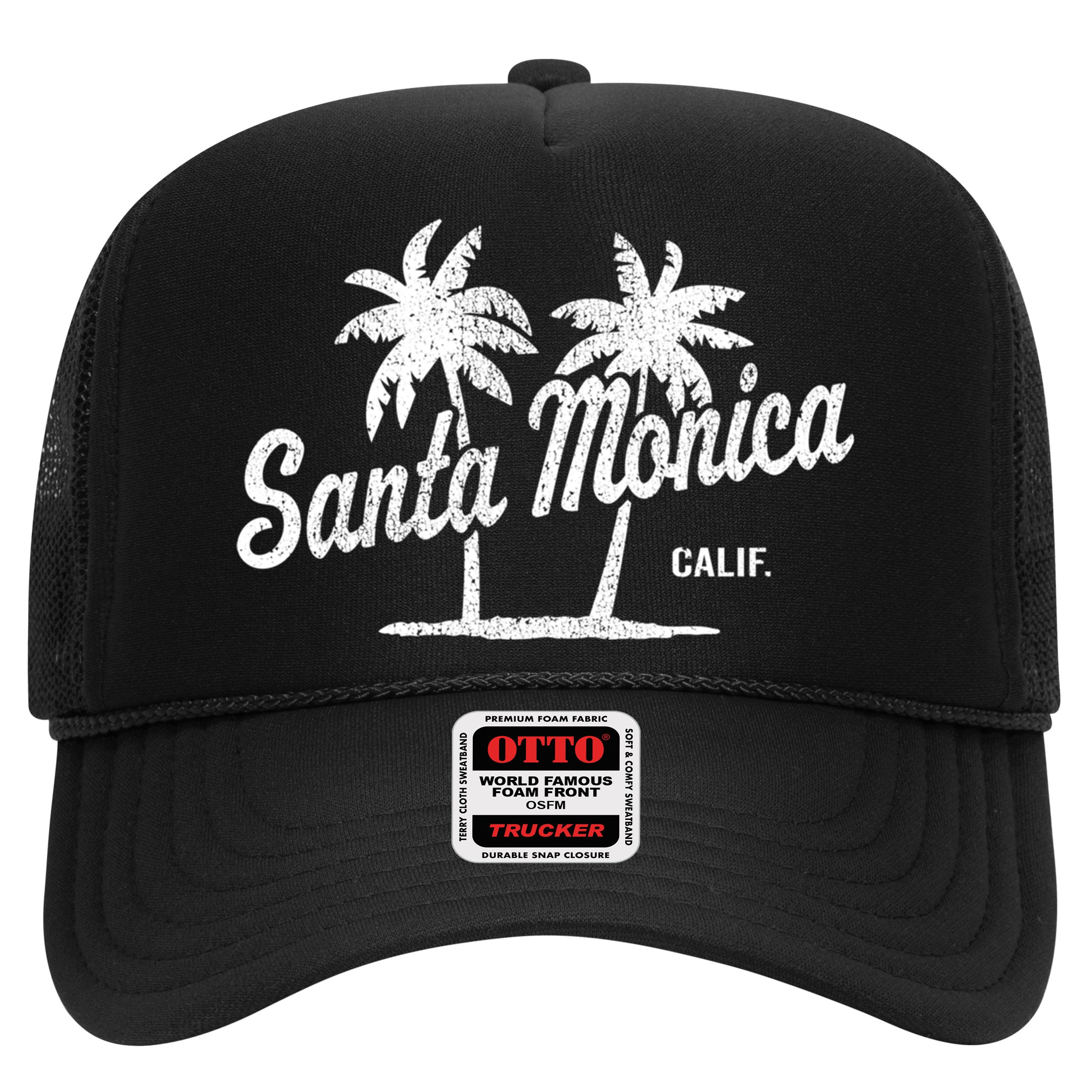 Santa Monica California Vintage 70S Palm Trees Graphic Gift Hat