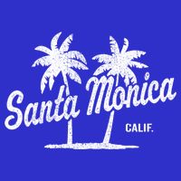 Santa Monica California Vintage 70S Palm Trees Graphic Gift T-Shirt