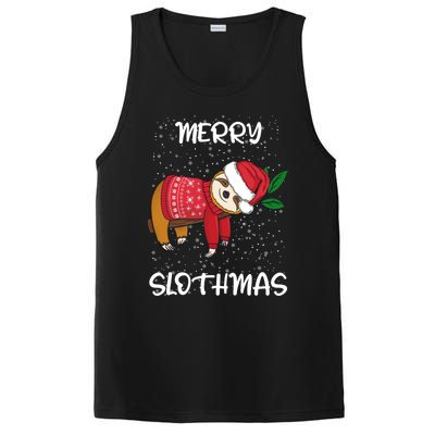 Sloth Merry Christmas Santa Sloth Merry Slothmas Cool Gift PosiCharge Competitor Tank