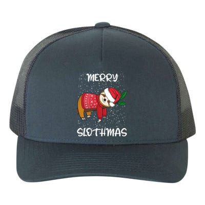 Sloth Merry Christmas Santa Sloth Merry Slothmas Cool Gift Yupoong Adult 5-Panel Trucker Hat