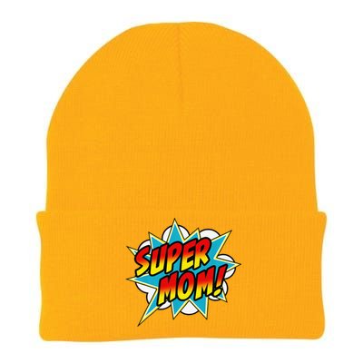 Super Mom Comic Book Superhero MotherS Day Knit Cap Winter Beanie