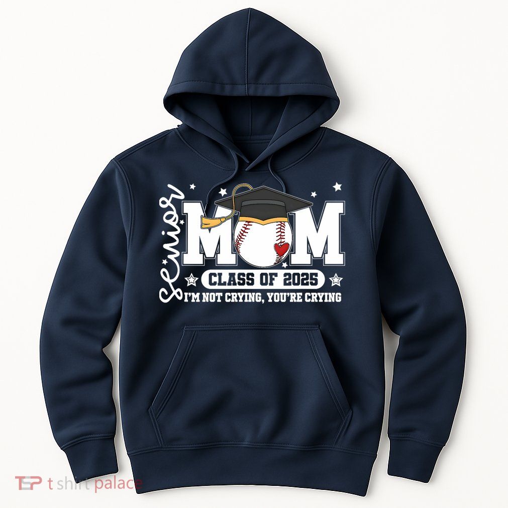Senior Mom Class Of 2025 Baseball Funny Mom Graduation Hoodie