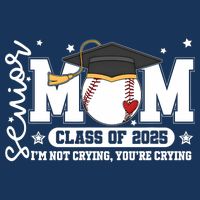 Senior Mom Class Of 2025 Baseball Funny Mom Graduation Long Sleeve Shirt