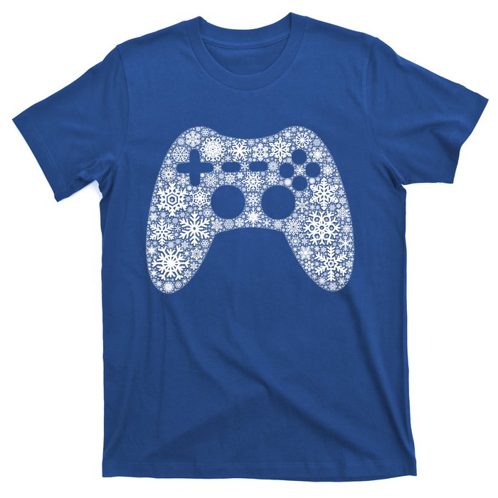 Snowflake Merry Christmas Gamers Controller Video Game Meaningful Gift T-Shirt