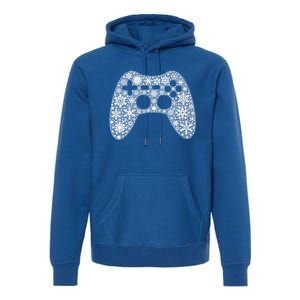 Snowflake Merry Christmas Gamers Controller Video Game Meaningful Gift Premium Hoodie