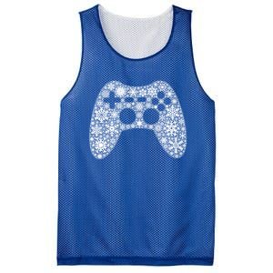 Snowflake Merry Christmas Gamers Controller Video Game Meaningful Gift Mesh Reversible Basketball Jersey Tank