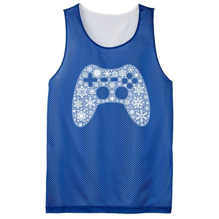 Snowflake Merry Christmas Gamers Controller Video Game Meaningful Gift Mesh Reversible Basketball Jersey Tank