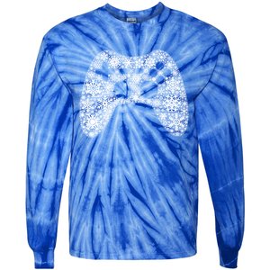 Snowflake Merry Christmas Gamers Controller Video Game Meaningful Gift Tie-Dye Long Sleeve Shirt