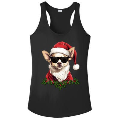 Sassy Mexican Chihuahua Santa Xmas Cool Chihuahua Christmas Gift Ladies PosiCharge Competitor Racerback Tank