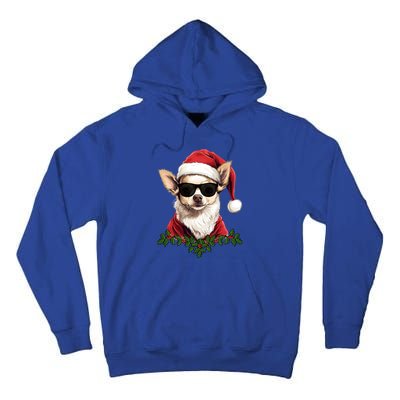 Sassy Mexican Chihuahua Santa Xmas Cool Chihuahua Christmas Gift Tall Hoodie