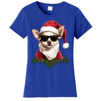 Sassy Mexican Chihuahua Santa Xmas Cool Chihuahua Christmas Gift Women's T-Shirt