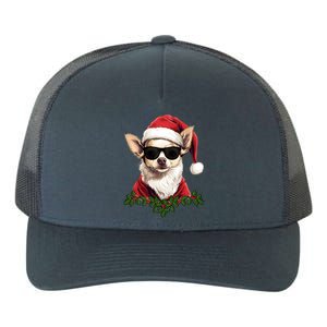 Sassy Mexican Chihuahua Santa Xmas Cool Chihuahua Christmas Gift Yupoong Adult 5-Panel Trucker Hat