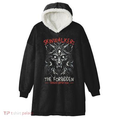Skinwalker Mythical Creature Folklore Urban Legend Hooded Wearable Blanket