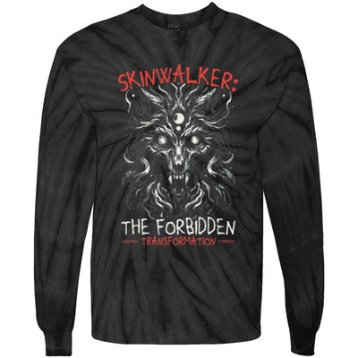 Skinwalker Mythical Creature Folklore Urban Legend Tie-Dye Long Sleeve Shirt