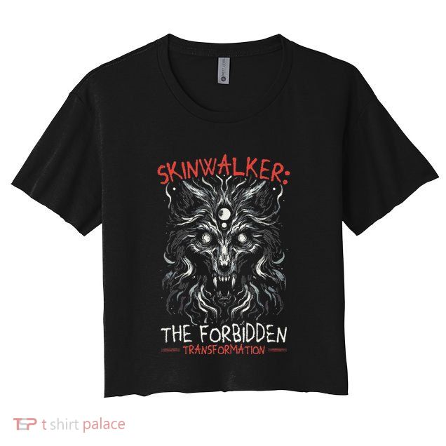 Skinwalker Mythical Creature Folklore Urban Legend Crop Top