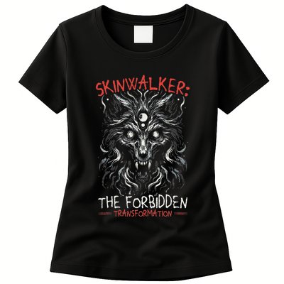 Skinwalker Mythical Creature Folklore Urban Legend Womens T-Shirt