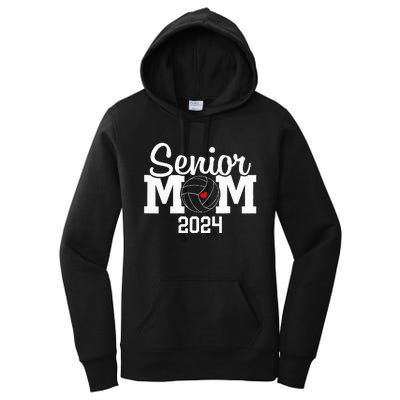 Senior Mom Class Of 2024 Volleyball Mom Graduation Women's Pullover Hoodie