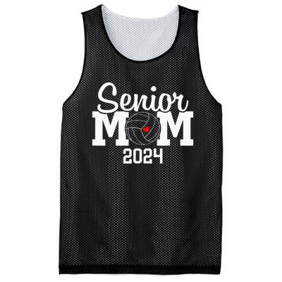 Senior Mom Class Of 2024 Volleyball Mom Graduation Mesh Reversible Basketball Jersey Tank