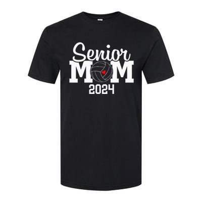 Senior Mom Class Of 2024 Volleyball Mom Graduation Softstyle CVC T-Shirt