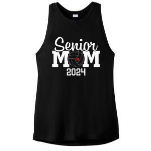 Senior Mom Class Of 2024 Volleyball Mom Graduation Ladies PosiCharge Tri-Blend Wicking Tank