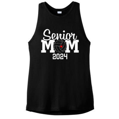 Senior Mom Class Of 2024 Volleyball Mom Graduation Ladies PosiCharge Tri-Blend Wicking Tank