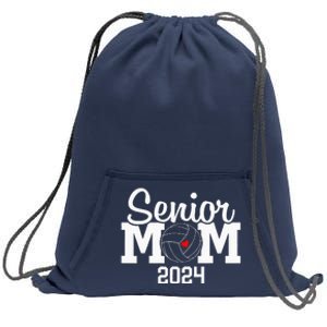 Senior Mom Class Of 2024 Volleyball Mom Graduation Sweatshirt Cinch Pack Bag