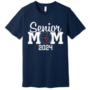 Senior Mom Class Of 2024 Volleyball Mom Graduation Premium T-Shirt