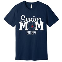 Senior Mom Class Of 2024 Volleyball Mom Graduation Premium T-Shirt