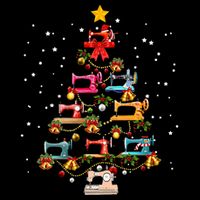 Sewing Machine Christmas Tree Christmas Ornament 16 in Basic Backpack