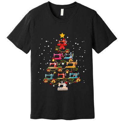 Sewing Machine Christmas Tree Christmas Ornament Premium T-Shirt