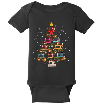 Sewing Machine Christmas Tree Christmas Ornament Baby Bodysuit