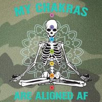 Skeleton My Chakras Are Aligned Af Legacy Tie Dye Trucker Hat