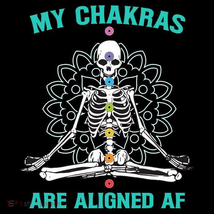 Skeleton My Chakras Are Aligned Af City Backpack