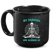 Skeleton My Chakras Are Aligned Af 15oz Campfire Ceramic Mug