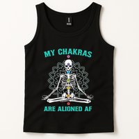 Skeleton My Chakras Are Aligned Af Tank Top